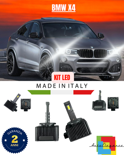 ❤️ LAMPADE ANABBAGLIANTI D1S KIT LED 6000K ADATTO PER BMW X4❤️