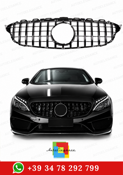 👉Griglia anteriore nera lucida per Mercedes Classe C (W205)👈
