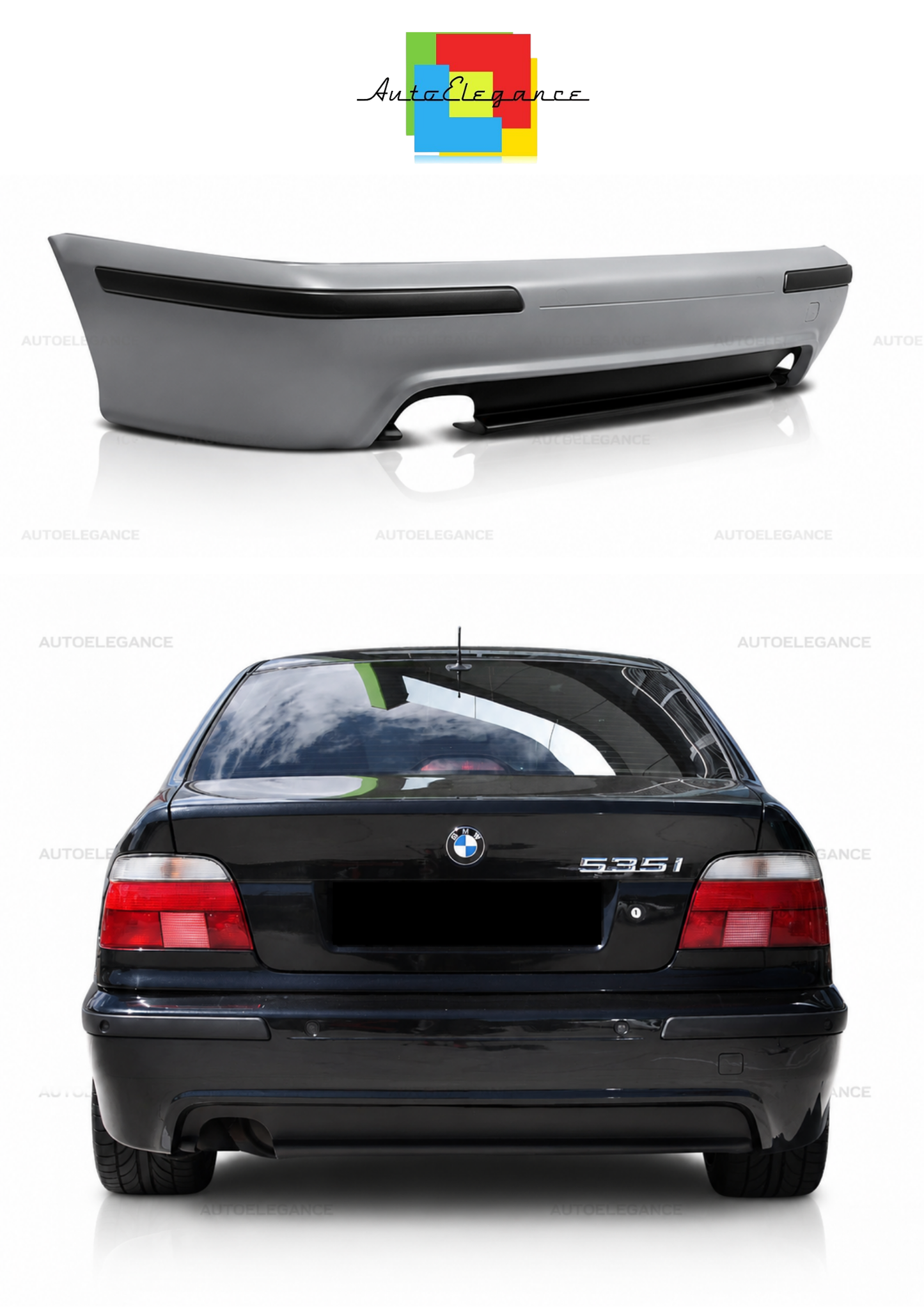 💫ART.10336 PARAURTI POSTERIORE SPORTIVO - BMW E39 95-03 SEDAN💫