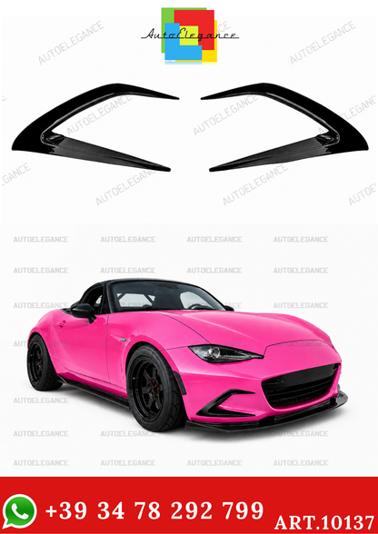 💫ART.10137 Splitter Flaps Anteriori Nero Lucido per Mazda MX-5 ND 2015+💫