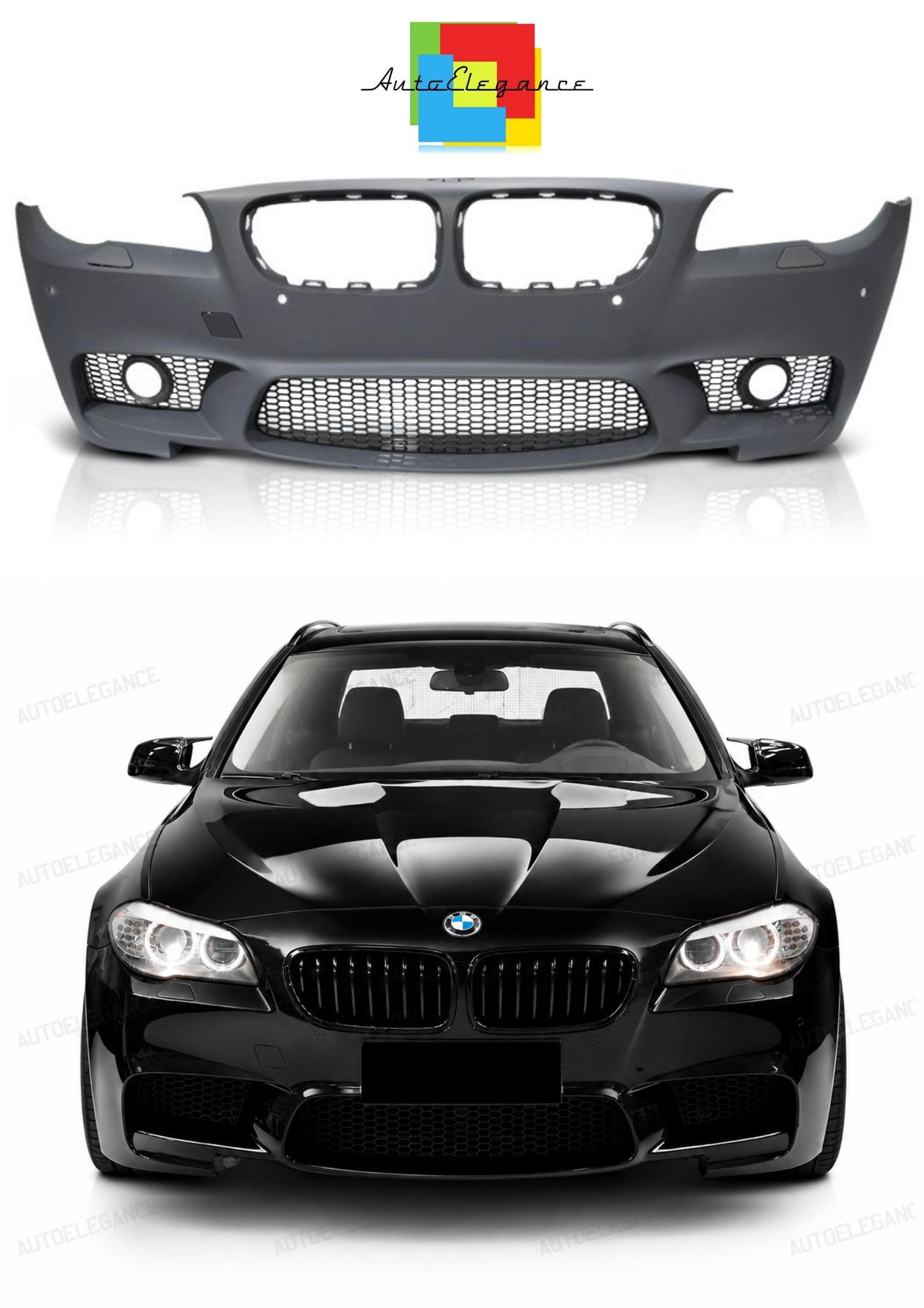 💫ART.10356 PARAURTI ANTERIORE SPORTIVO PDC - BMW F10 / F11 13-16💫