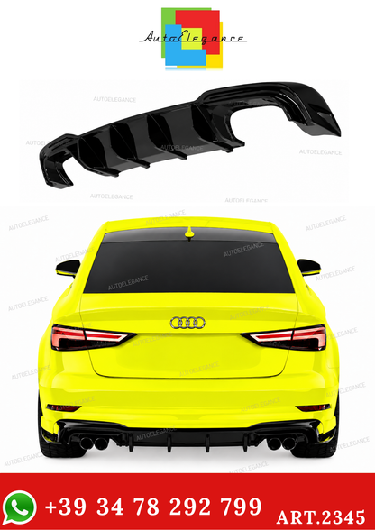 ART.2345 RV-AAD-011 DIFFUSORE AUDI S3 SEDAN 8V FACELIFT 2016-2020 SLINE