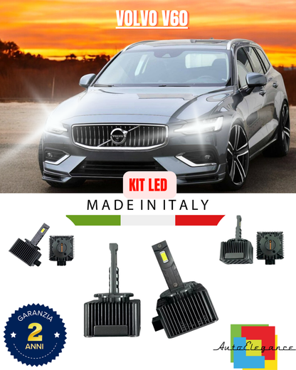 ❤️ LAMPADE ANABBAGLIANTI D3S KIT LED 6000K ADATTO PER  VOLVO V60❤️
