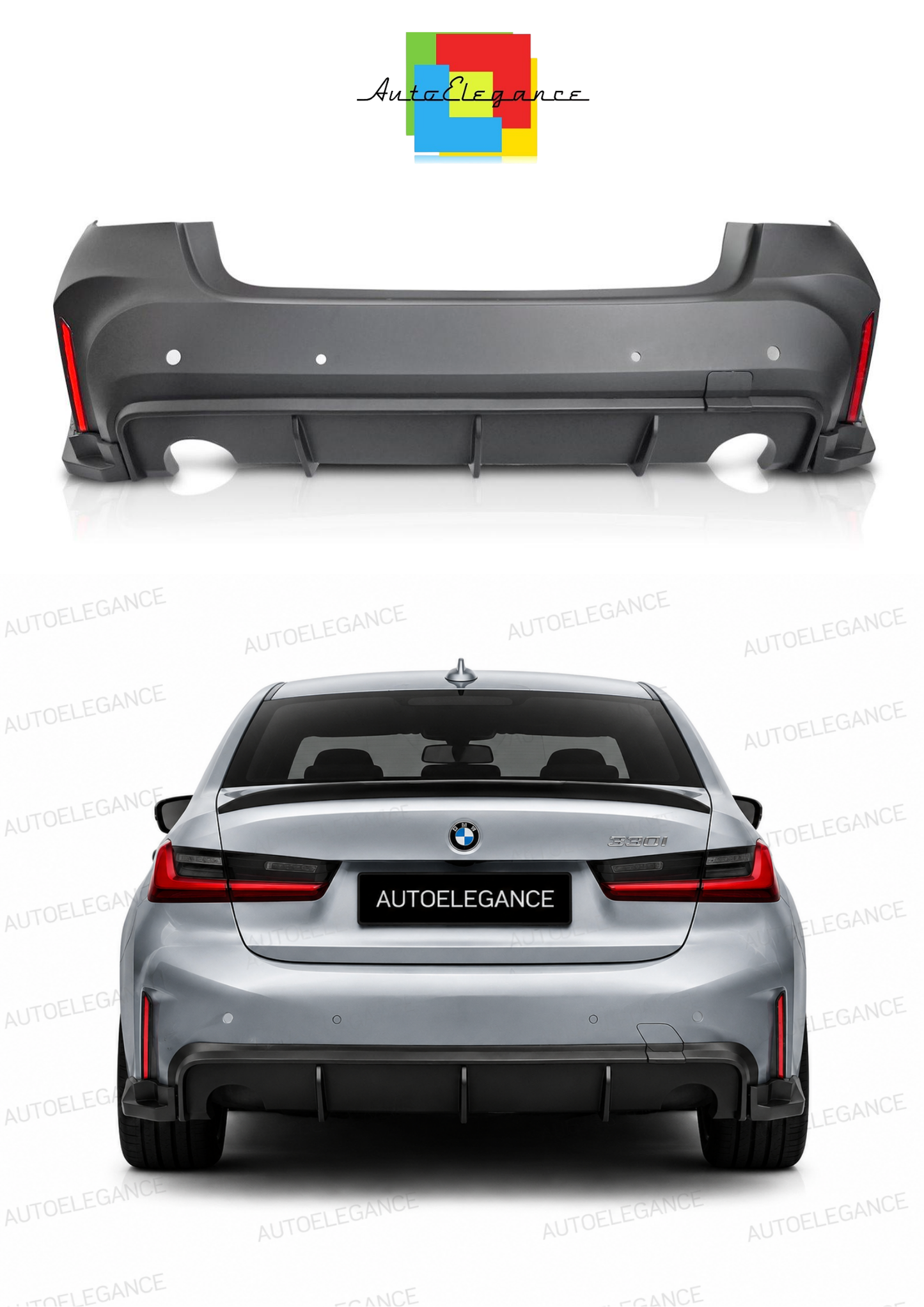 💫ART.10332 PARAURTI POSTERIORE SPORT STYLE PDC - BMW G20 LCI 22-26💫
