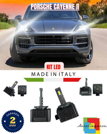 ❤️ LAMPADE ANABBAGLIANTI D1S KIT LED 6000K ADATTO PER   PORSCHE CAYENNE II❤️