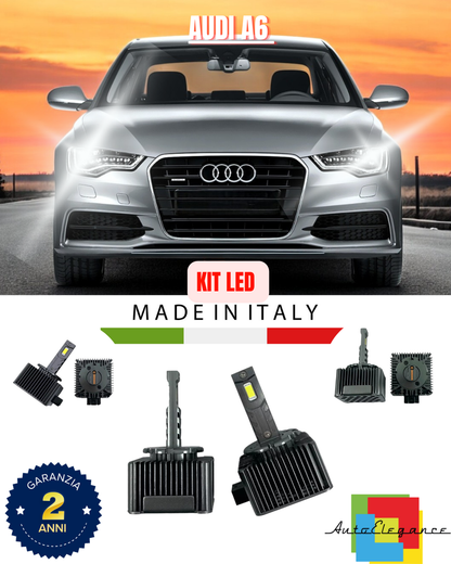 ❤️ LAMPADE ANABBAGLIANTI D3S KIT LED 6000K ADATTO PER AUDI A6 ❤️