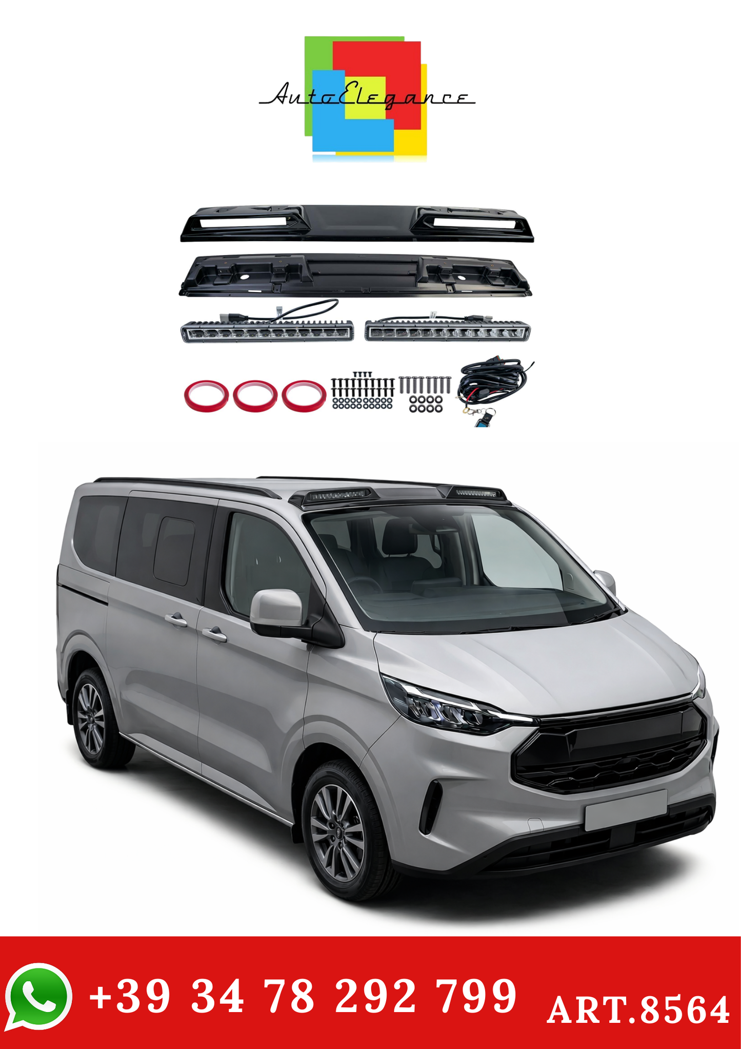 💫ART.8564 Barra Luminosa Tenzo-R LED per Ford Tourneo / Transit Custom💫