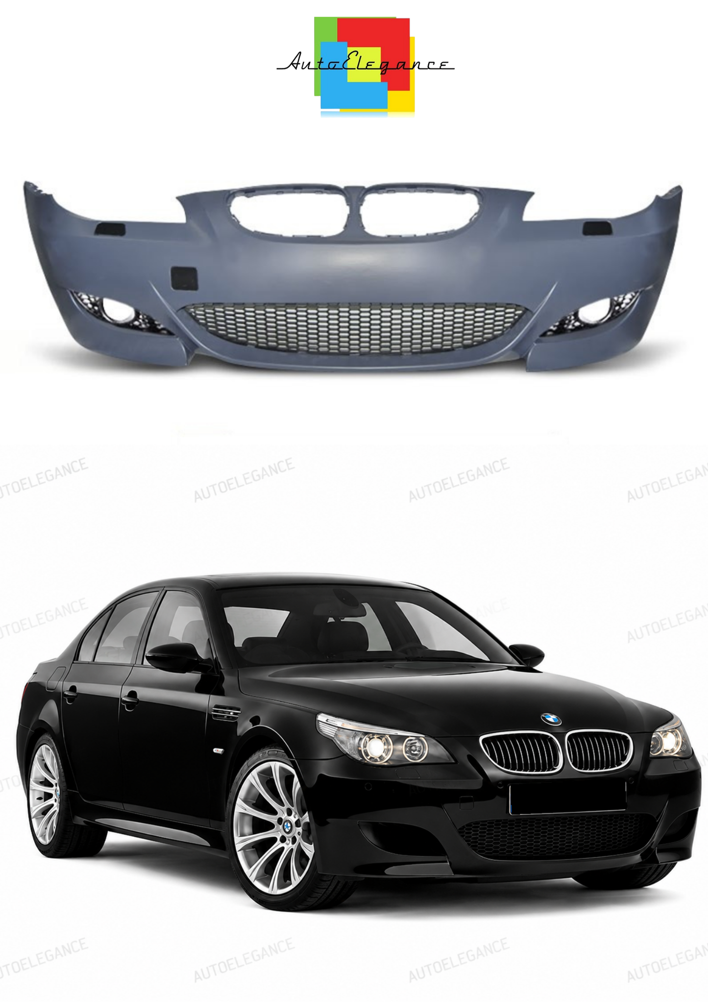 💫ART.10357 PARAURTI ANTERIORE STILE SPORTIVO - BMW E60/E61 03-10💫