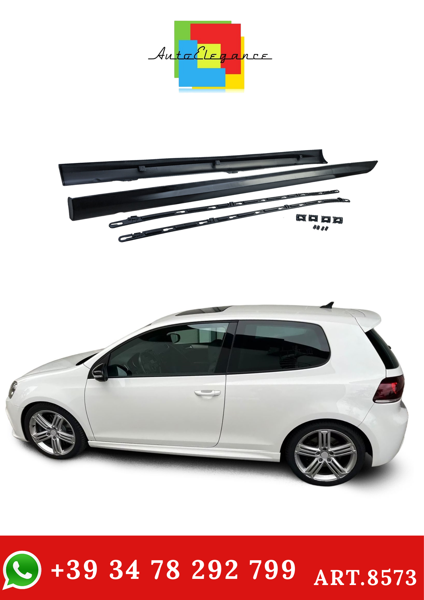 💫ART.8573 Minigonne Laterali Versione R-Sport – VW Golf 6💫