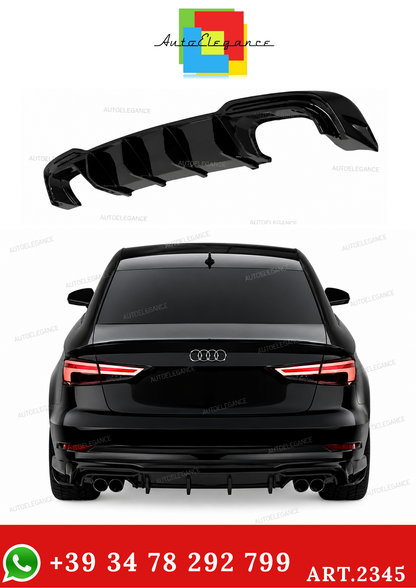 ART.2345 RV-AAD-011 DIFFUSORE AUDI S3 SEDAN 8V FACELIFT 2016-2020 SLINE