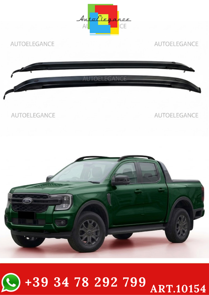 💫ART.10154 Barre Portatutto in alluminio Nero TENZO-R per Ford Ranger T9💫