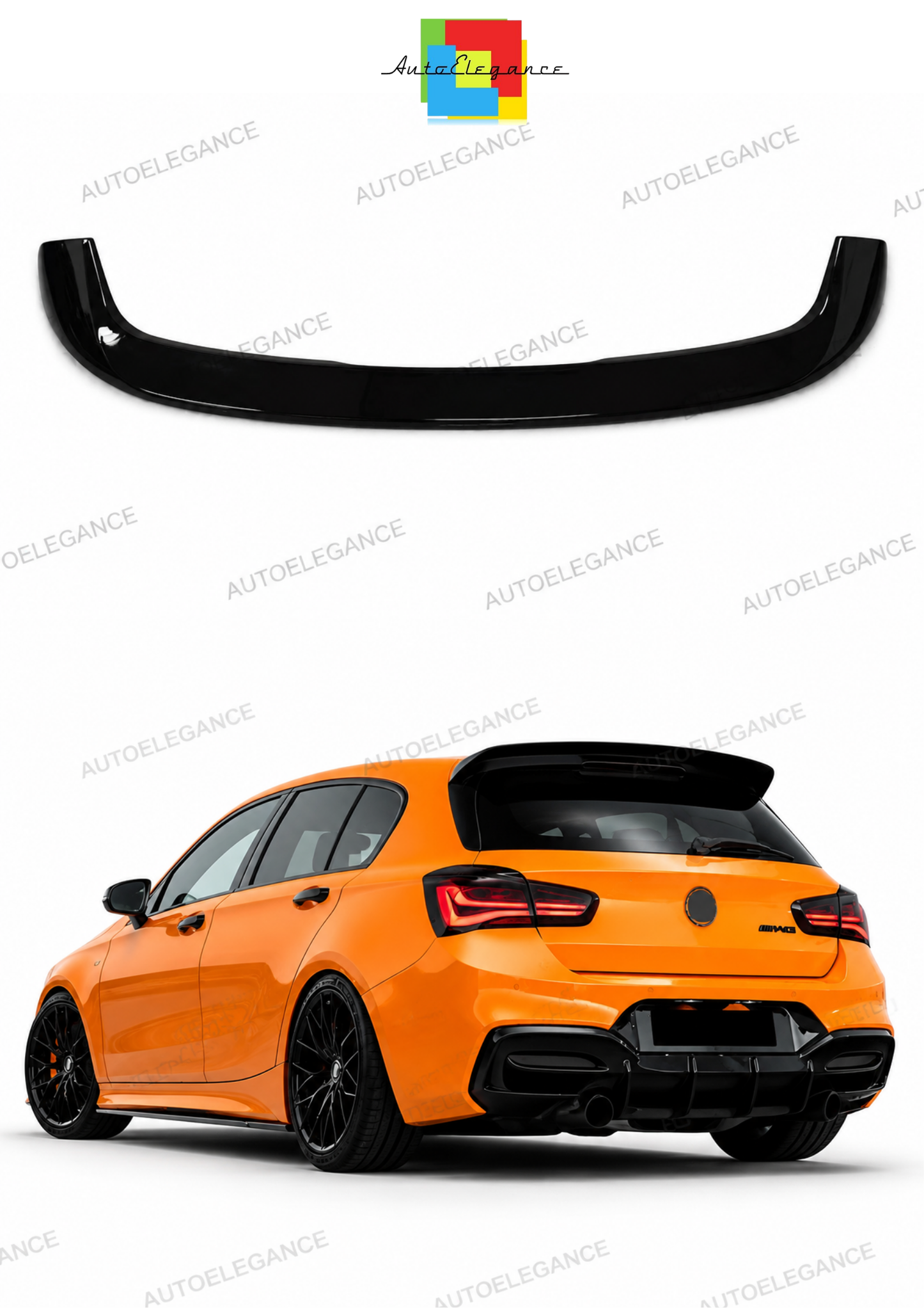 💫Spoiler sul Tetto Nero Lucido per BMW Serie 1 F20 F21 2011-2019💫
