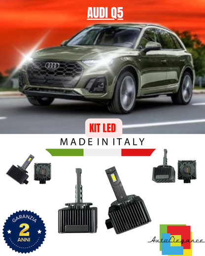 ❤️ LAMPADE ANABBAGLIANTI D5S KIT LED 6000K ADATTO PER AUDI Q5 ❤️