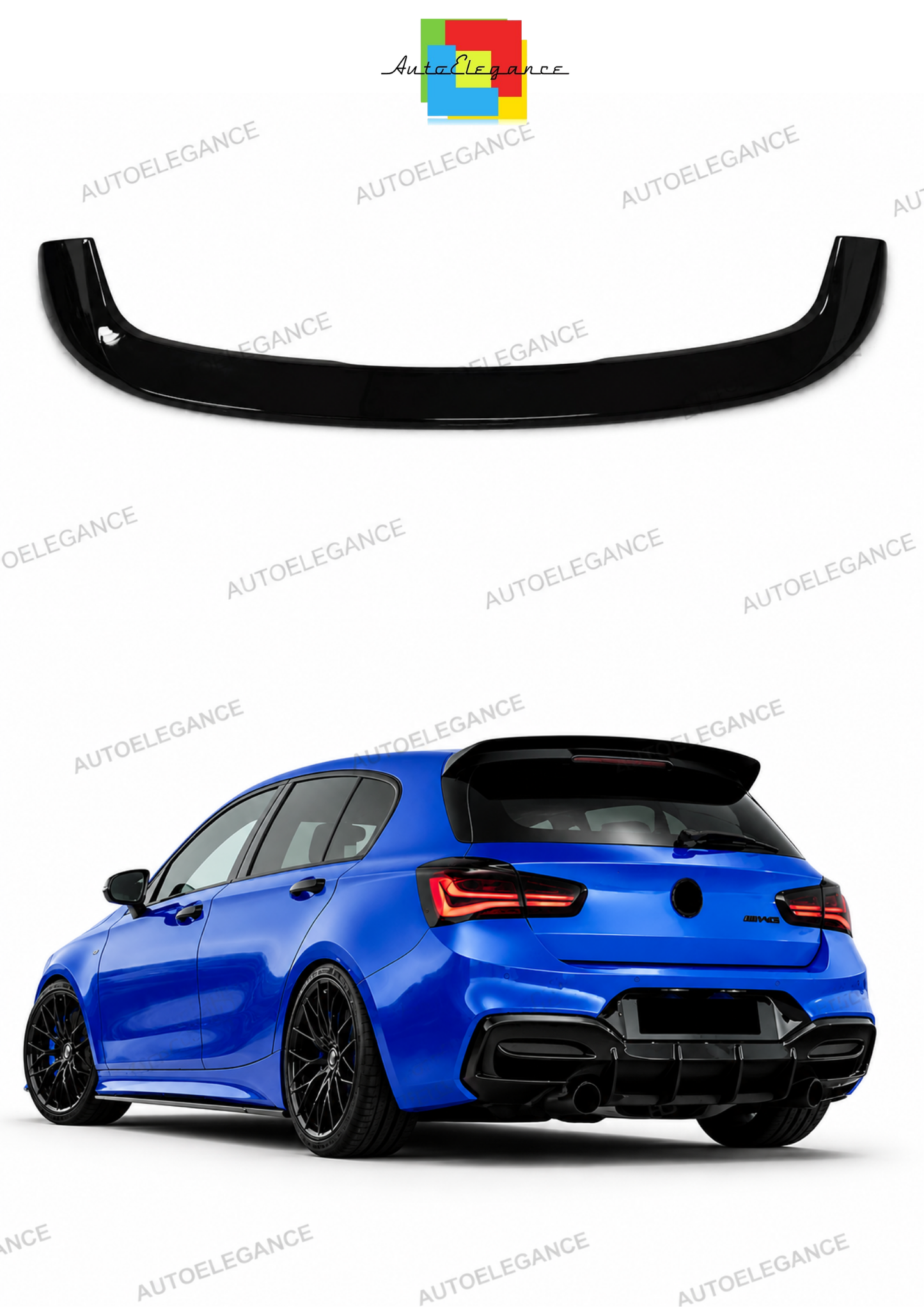 💫Spoiler sul Tetto Nero Lucido per BMW Serie 1 F20 F21 2011-2019💫