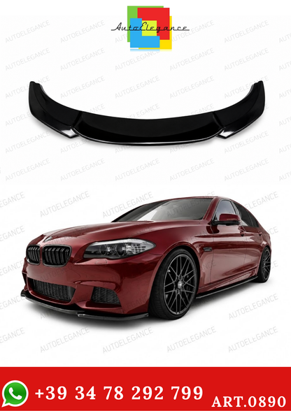 0890⭐FRONT BUMPER SPLITTER BMW 5 SERIES F10 F11 ABS GLOSSY BLACK MSP⭐ 