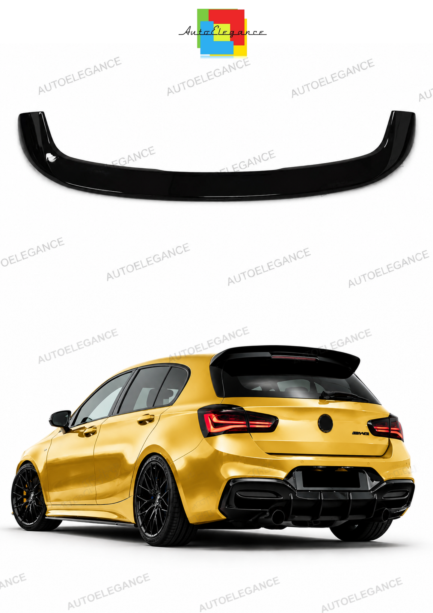 💫Spoiler sul Tetto Nero Lucido per BMW Serie 1 F20 F21 2011-2019💫