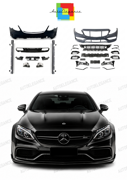 💫ART.10384 Bodykit Stile C63 AMG per Mercedes C Class (W205) Sedan (2014-2021)💫