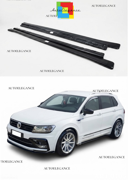 👉1875 Minigonne laterali adatti per VW Tiguan MK 2 R Line 15-20 2 Pcs) 👈