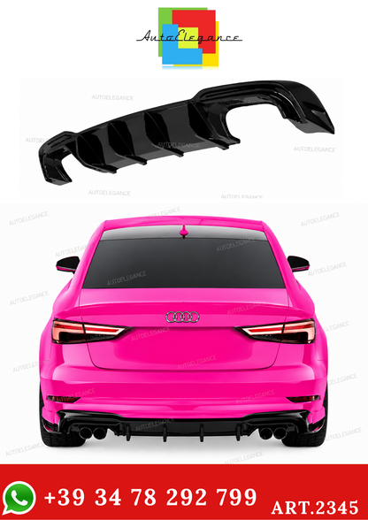 ART.2345 RV-AAD-011 DIFFUSORE AUDI S3 SEDAN 8V FACELIFT 2016-2020 SLINE
