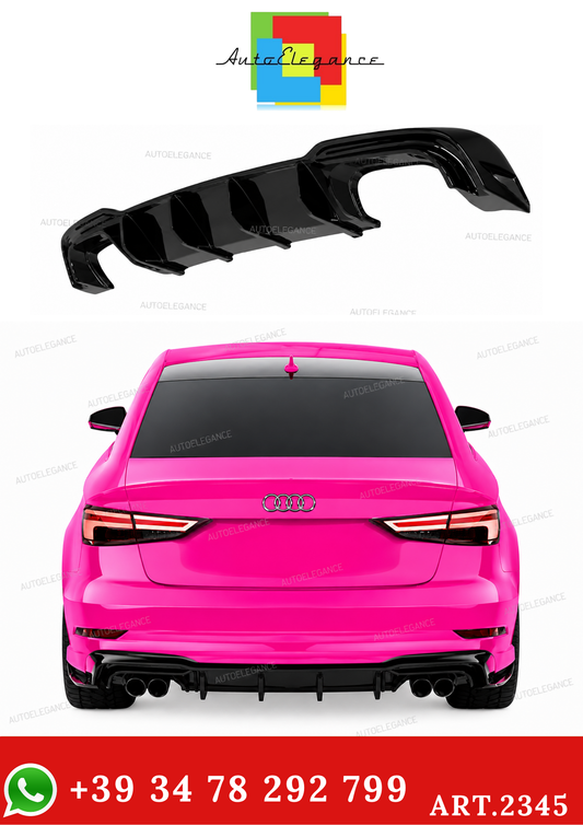 ART.2345 RV-AAD-011 DIFFUSORE AUDI S3 SEDAN 8V FACELIFT 2016-2020 SLINE