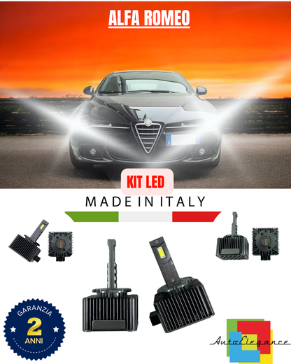 ❤️ LAMPADE ANABBAGLIANTI D1S KIT LED 6000K ADATTO PER ALFA ROMEO❤️
