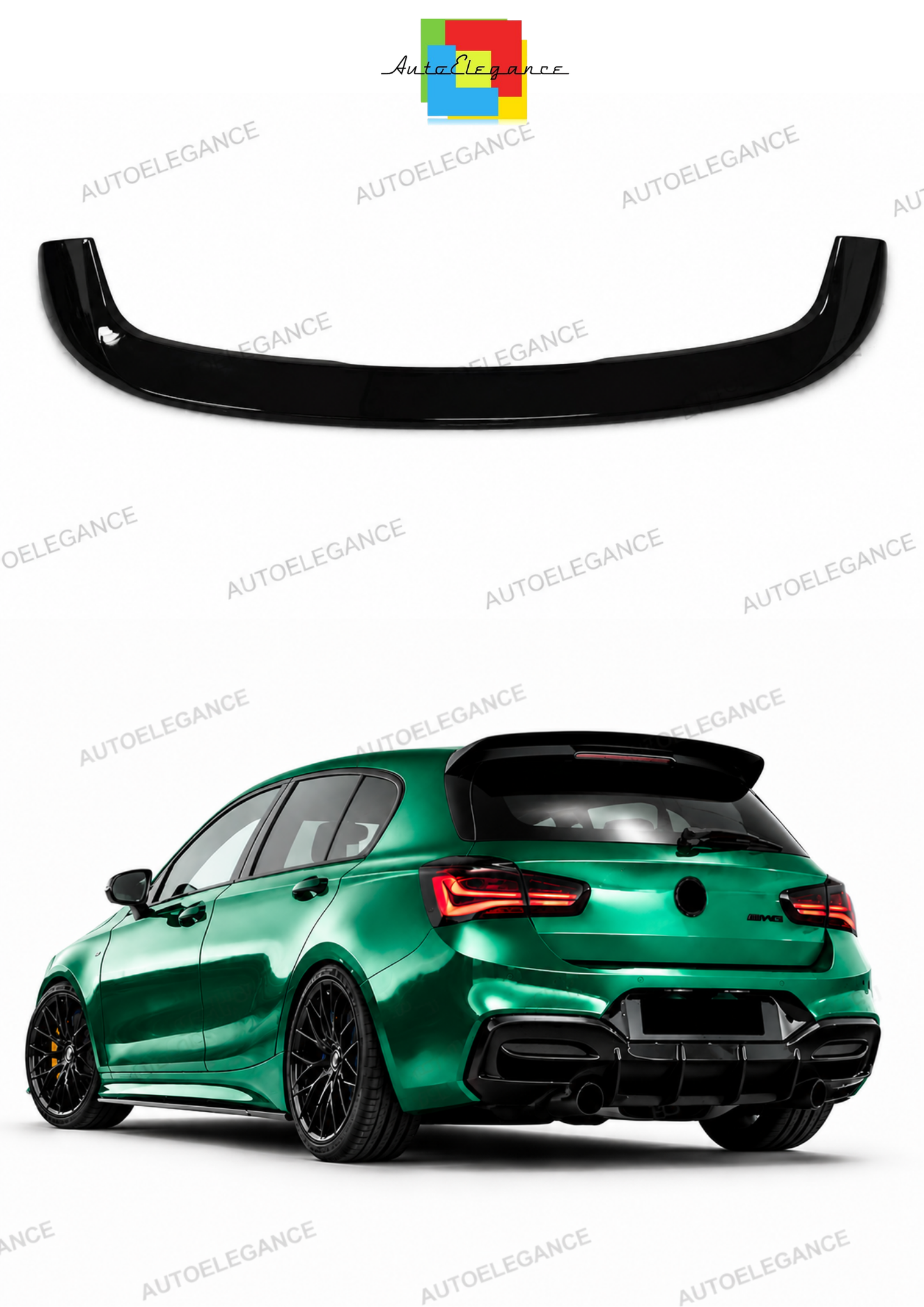 💫Spoiler sul Tetto Nero Lucido per BMW Serie 1 F20 F21 2011-2019💫