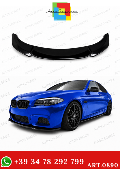 0890⭐FRONT BUMPER SPLITTER BMW 5 SERIES F10 F11 ABS GLOSSY BLACK MSP⭐ 