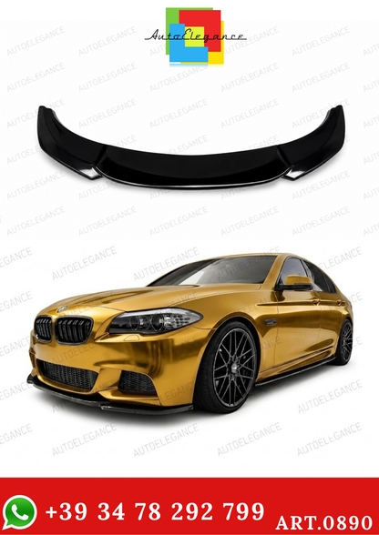 0890⭐FRONT BUMPER SPLITTER BMW 5 SERIES F10 F11 ABS GLOSSY BLACK MSP⭐ 