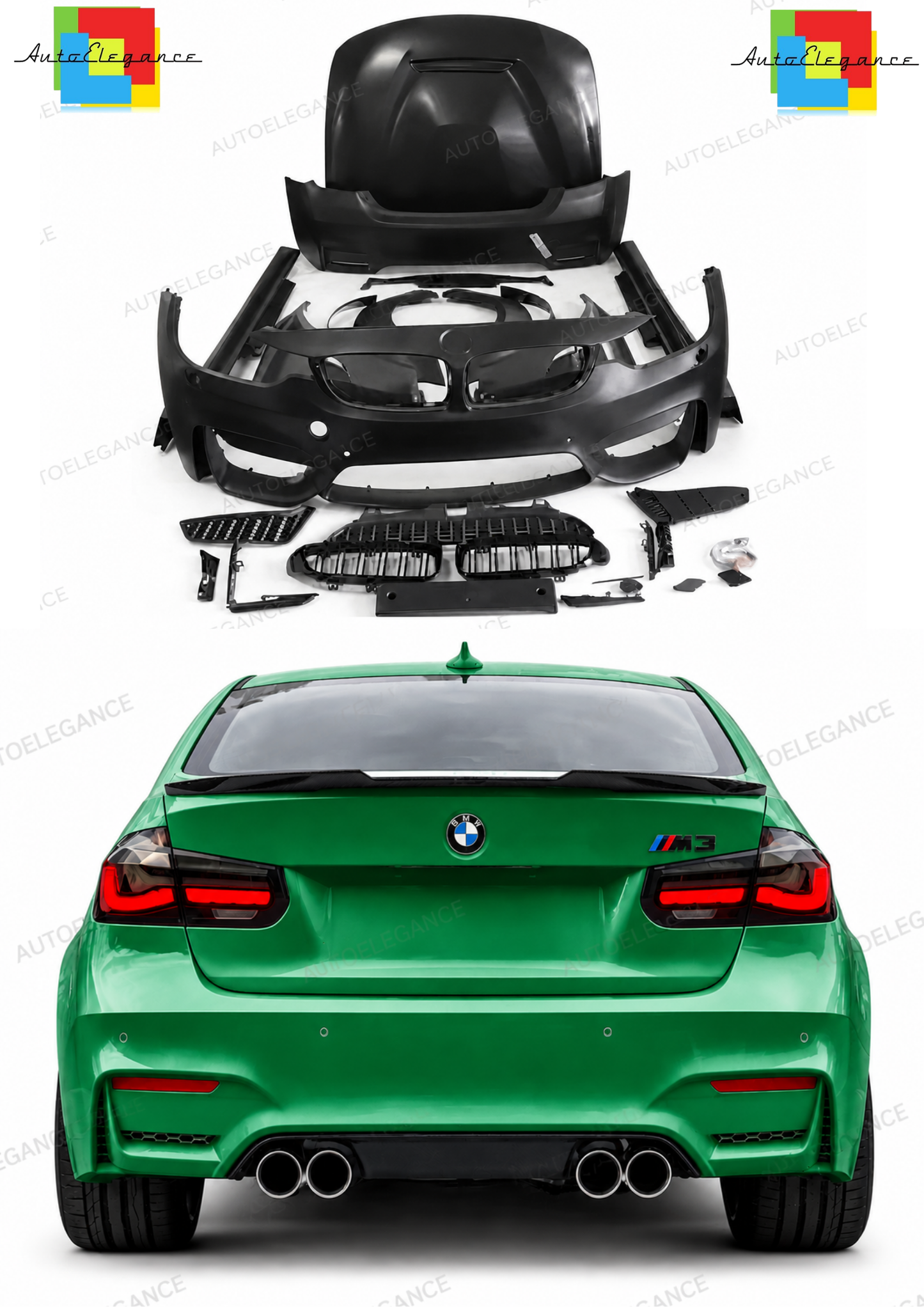 💫Bodykit adatto per BMW F30 Look F80💫