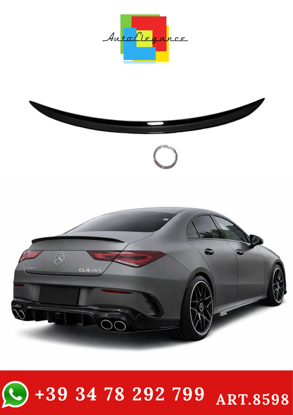 💫ART.8598 Spoiler Posteriore Nero Lucido Per Mercedes Benz CLA 2019-2024 ABS💫