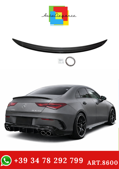 💫ART.8600 Spoiler Posteriore Carbon Look Per Mercedes Benz CLA 2019-2024💫