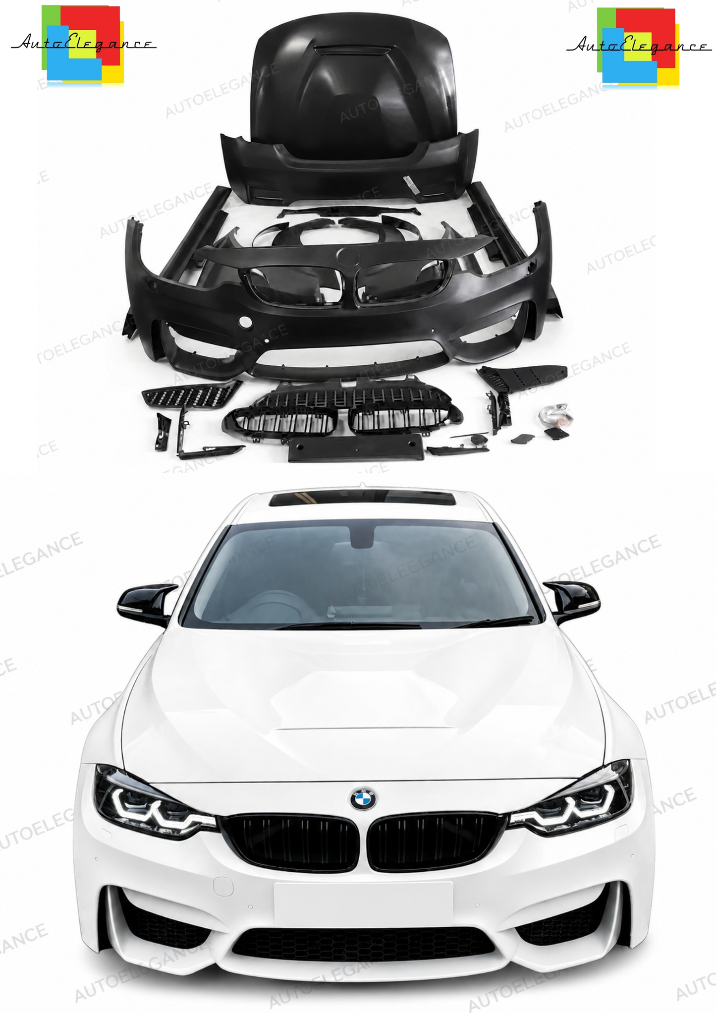 💫Bodykit adatto per BMW F30 Look F80💫