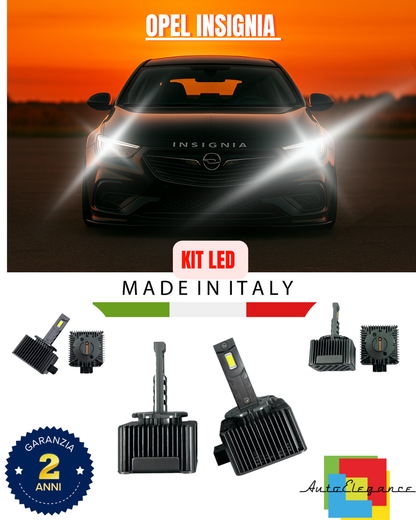 ❤️ LAMPADE ANABBAGLIANTI D3S KIT LED 6000K ADATTO PER  OPEL INSIGNIA  ❤️