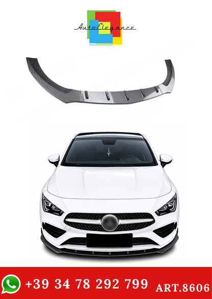 💫ART.8606 Splitter Anteriore (Carbon Look) per Mercedes Benz CLA W118 19-23💫