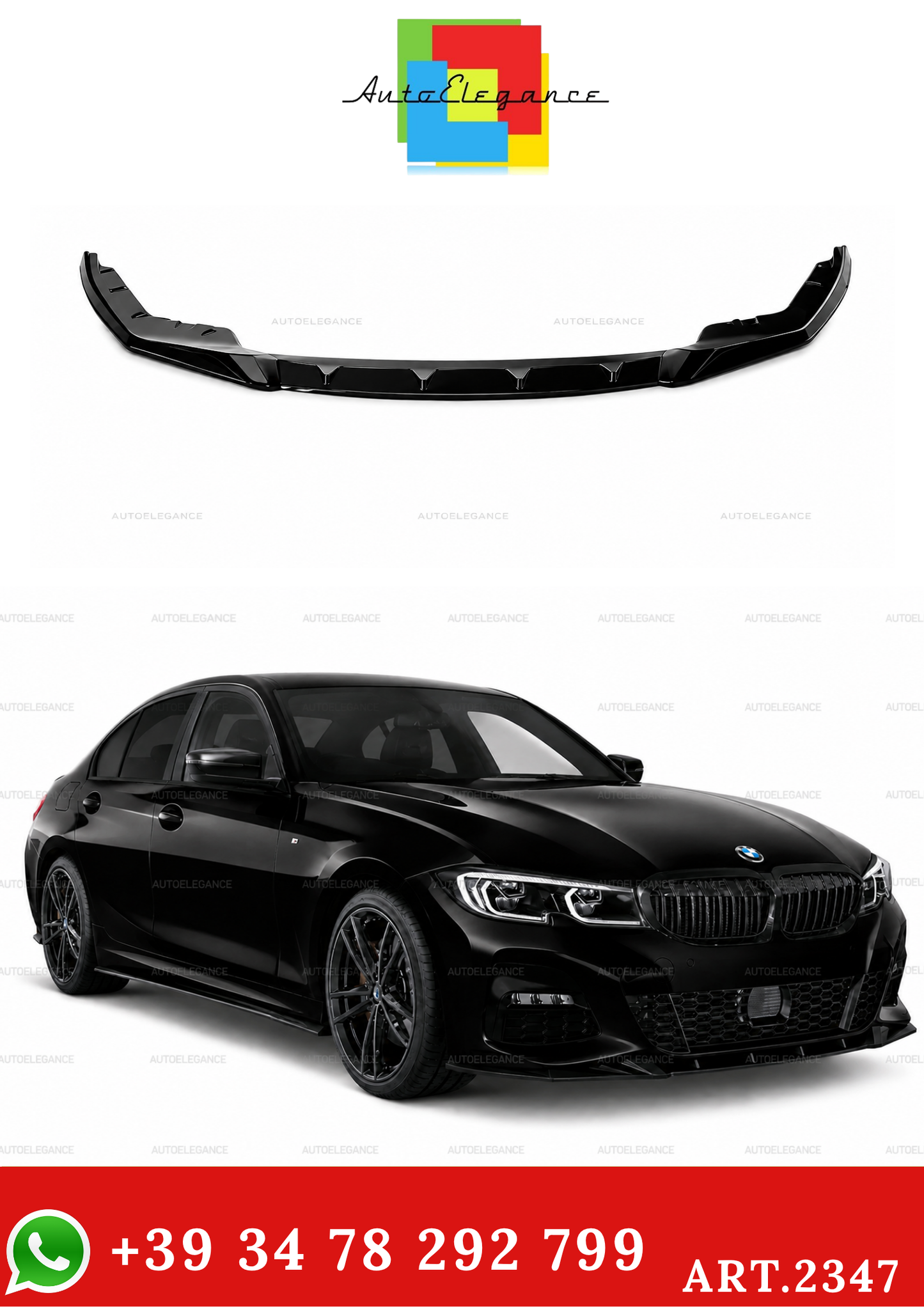 💫ART.2347 FS-AAD-026 Splitter Bmw 3 Series M-Pack G20 21 2028-2022💫