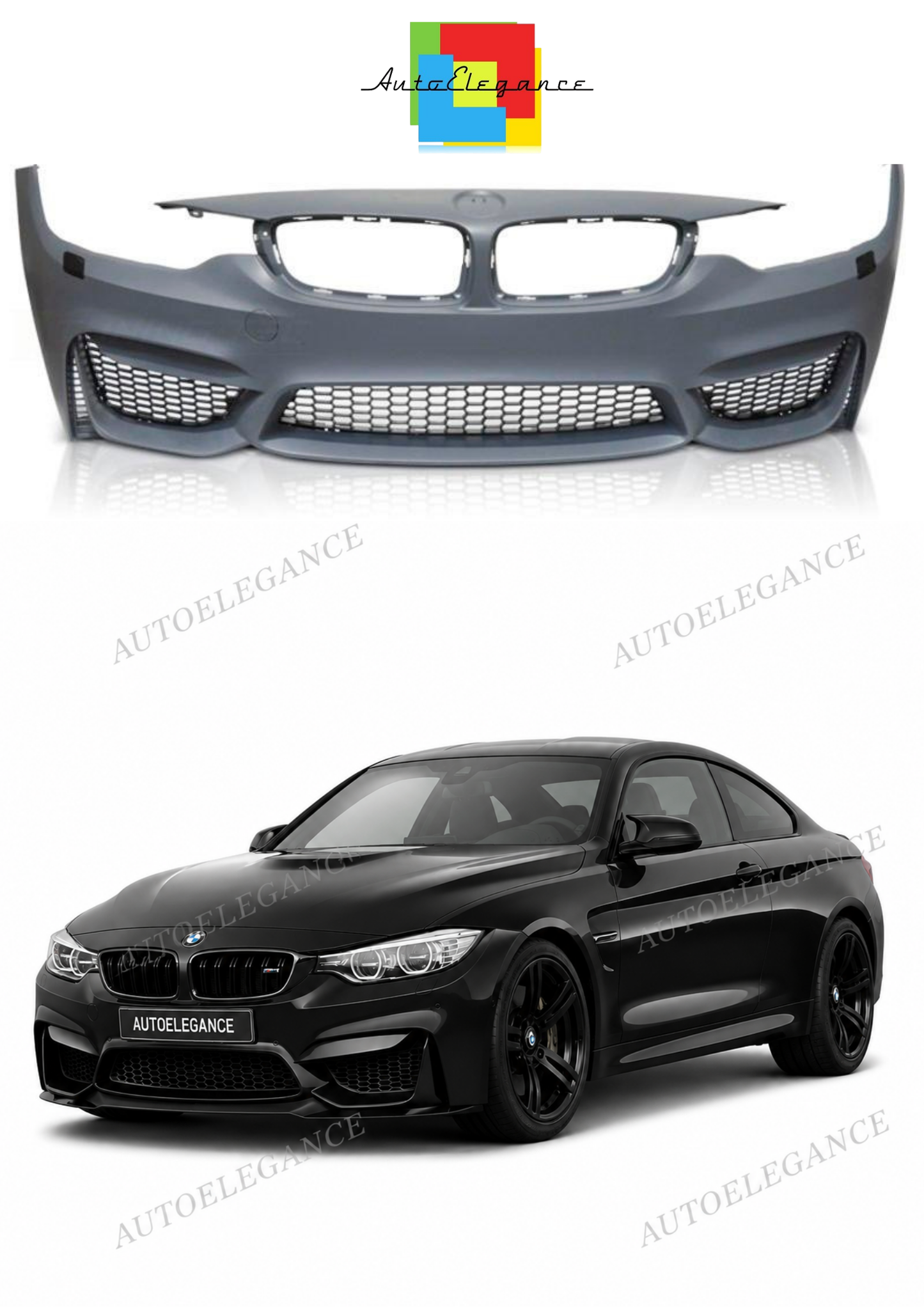 💫ART.10366 PARAURTI ANTERIORE SPORTIVO PDC BMW F32 F33 F36 2013-2020💫