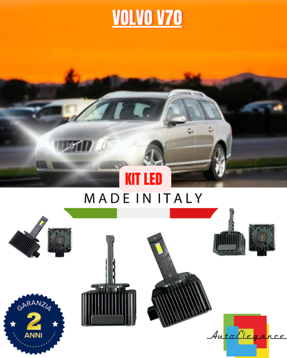 ❤️ LAMPADE ANABBAGLIANTI D1S KIT LED 6000K ADATTO PER VOLVO V70 ❤️