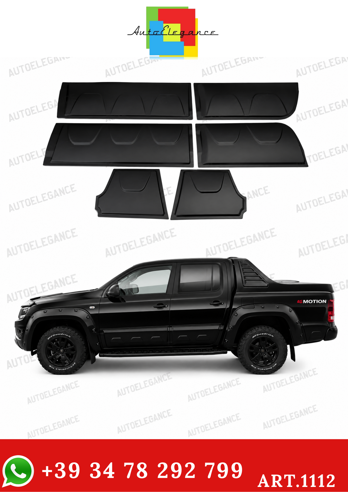 🔥1112 PROTEZIONE PORTIERE ADATTA PER VW AMAROK 2010-2020🔥