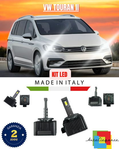 ❤️ LAMPADE ANABBAGLIANTI D3S KIT LED 6000K ADATTO PER  VW TOURAN II❤️