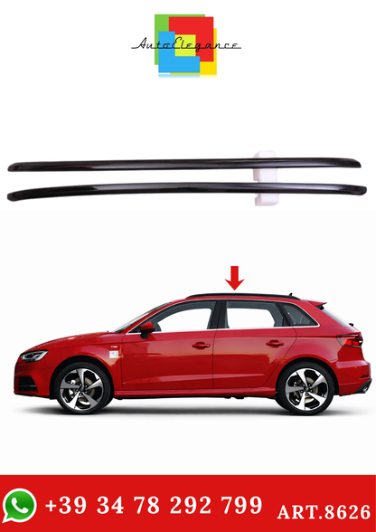 💫ART.8626 Barre Sul Tetto Mancorrenti in stile OEM per Audi A3 Sportback 13-24 Nero💫