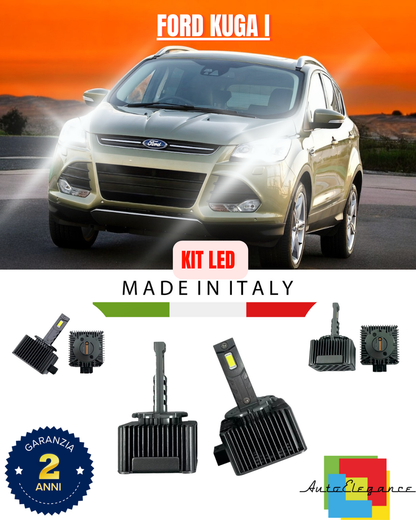 ❤️ LAMPADE ANABBAGLIANTI D1S KIT LED 6000K ADATTO PER  FORD KUGA I❤️