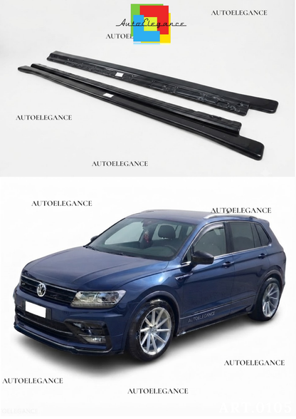 👉1875 Minigonne laterali adatti per VW Tiguan MK 2 R Line 15-20 2 Pcs) 👈