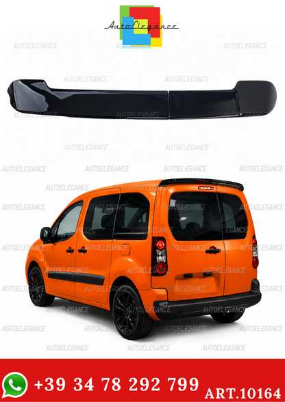 💫ART.10164 Spoiler sul tetto nero lucido 2 pezzi - Peugeot Partner / Citroën Berlingo💫