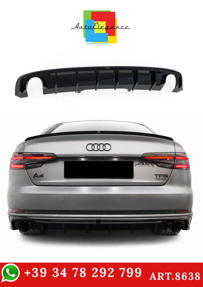 💫ART.8638 Street+ Diffusore Posteriore V.1 adatto per Audi A4 S-line B9💫