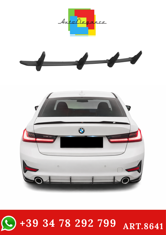 💫ART.8641 Street Pro Diffusore Posteriore adatto per BMW Serie 3 G20 / G21 nero💫