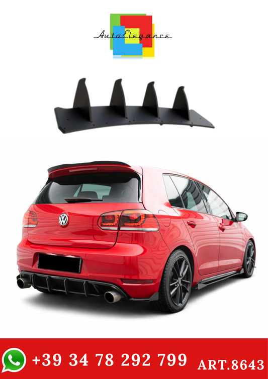 💫ART.8643 Street Pro Diffusore Posteriore V.2 adatto per VW Golf GTI Mk6💫