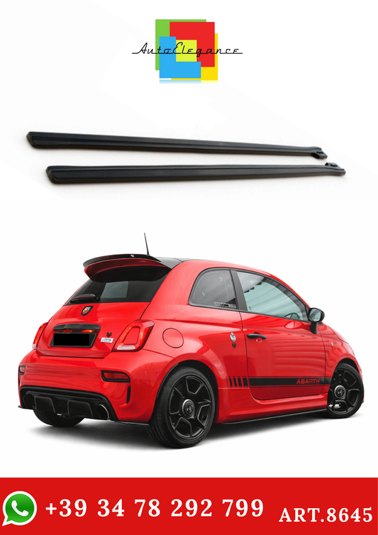 💫ART.8645 Street+ Sotto Minigonne adatte per ABARTH 595 Mk1 FL nero lucido💫