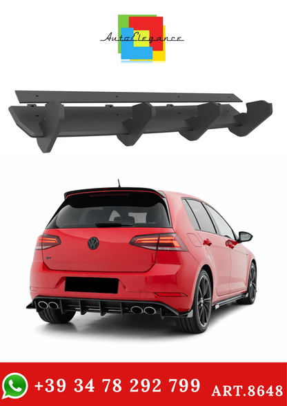 💫ART.8648 Street Pro Diffusore Posteriore adatto per VW Golf R Mk7 FL💫