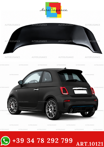 💫Spoiler sul Tetto Look Performance Nero Lucido per Fiat 500 2007-2024💫