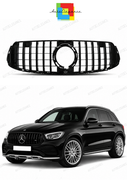 💫ART.10388 Griglia Stile GLC 63 per GLC X253 C253 20-23 Nero lucido Paraurti AMG Line💫